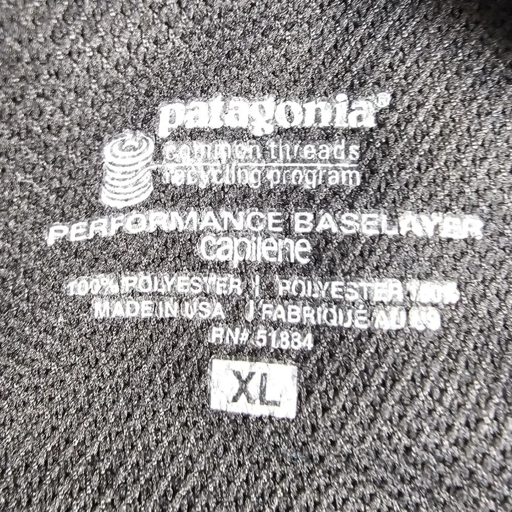 Patagonia Capilene Performance Baselayer Pants Mens XL‎ Black Thermal Ski Snow